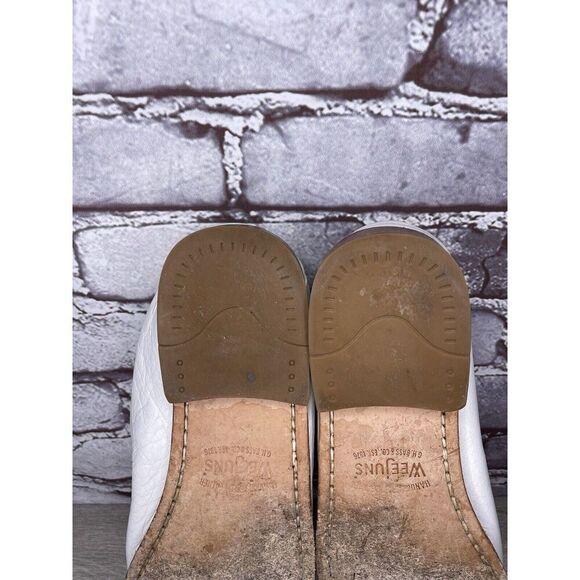 G.H. Bass Weejuns White Leather Moc Toe Penny Loafers Shoes Women Sz 8M US/39EU - Picture 7 of 16